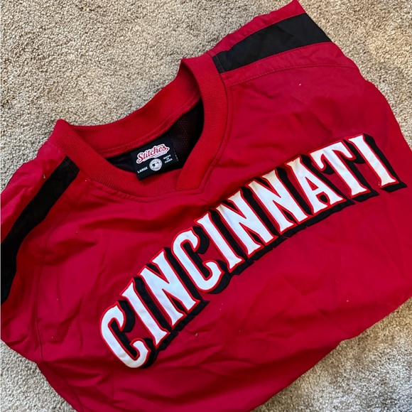 #26 CINCINNATI REDS windbreaker (STITCHES) size large baseball pullover - Picture 13 of 13
